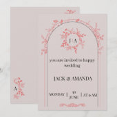 結婚式の招待状 招待状 (正面/裏面)