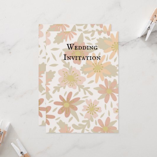 結婚式の招待状 招待状 (正面/裏面インサイチュ)