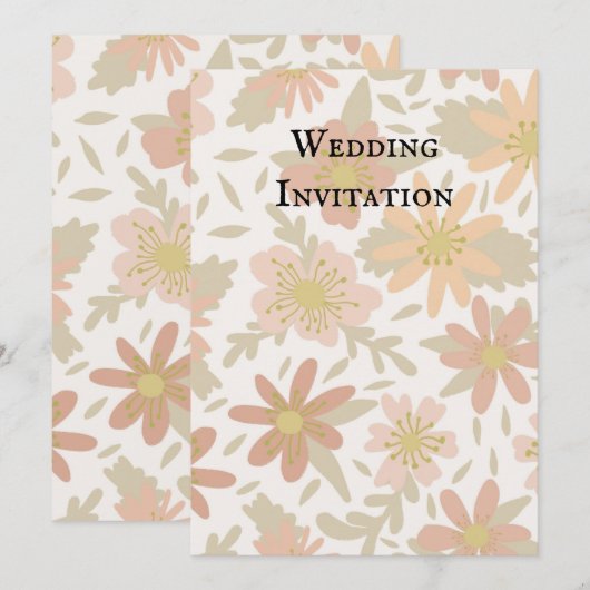 結婚式の招待状 招待状 (正面/裏面)