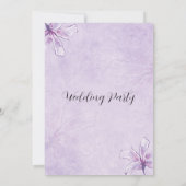 結婚式の招待状 招待状 (裏面)