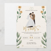 結婚式の招待状 招待状 (正面/裏面)