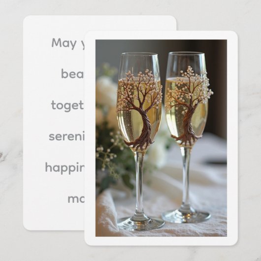 結婚式の招待状 招待状 (正面/裏面)