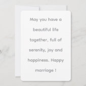 結婚式の招待状 招待状 (裏面)