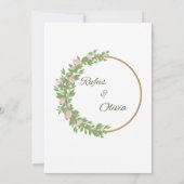 結婚式の招待状 招待状 (裏面)