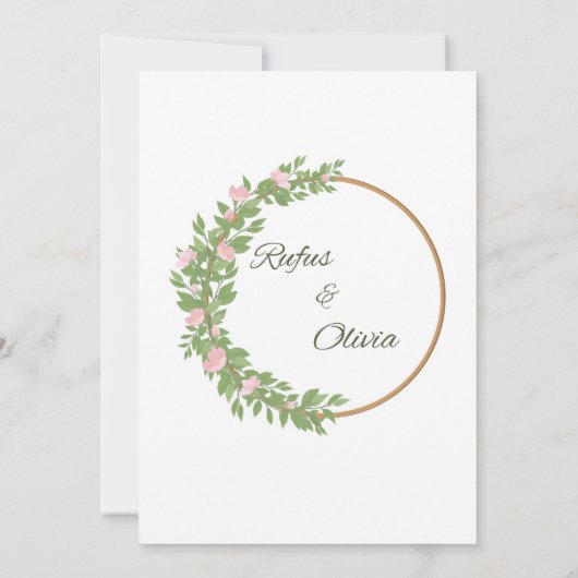 結婚式の招待状 招待状 (裏面)