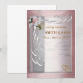 結婚式の招待状 招待状 (正面/裏面)