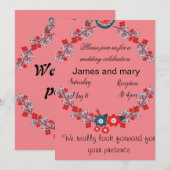 結婚式の招待状 招待状 (正面/裏面)