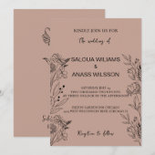 結婚式の招待状 招待状 (正面/裏面)