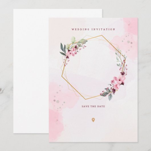 結婚式の招待状 招待状 (正面/裏面)