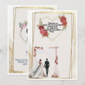 結婚式の招待状 招待状 (正面/裏面)