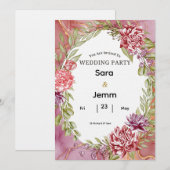 結婚式の招待状 招待状 (正面/裏面)