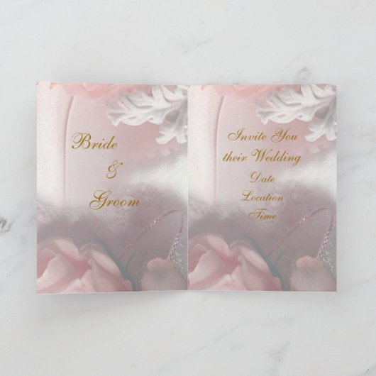 結婚式の招待状 招待状 (内部)