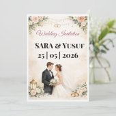 結婚式の招待状 招待状 (スタンド正面)