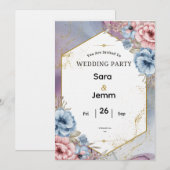 結婚式の招待状 招待状 (正面/裏面)