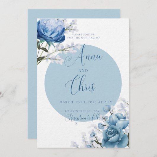 結婚式の招待状 招待状 (正面/裏面)