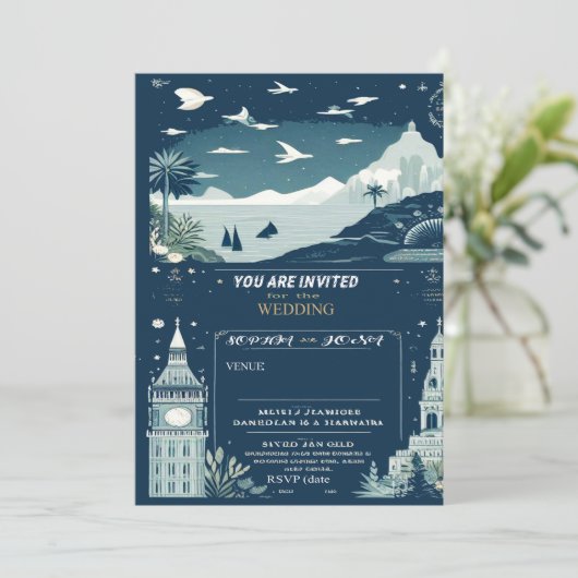 結婚式の招待状 招待状 (スタンド正面)