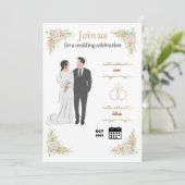 結婚式の招待状 招待状 (スタンド正面)