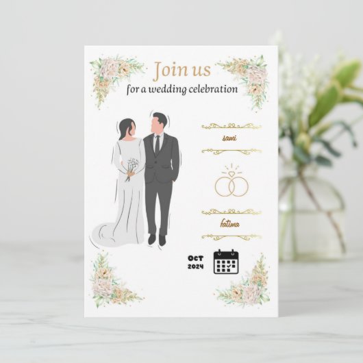 結婚式の招待状 招待状 (スタンド正面)