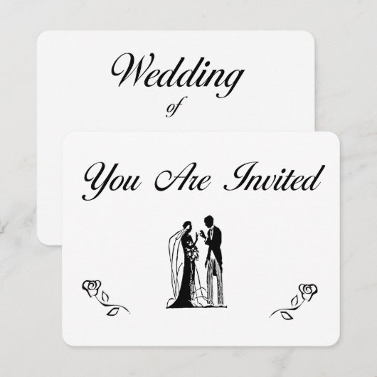 結婚式の招待状 招待状 (正面/裏面)