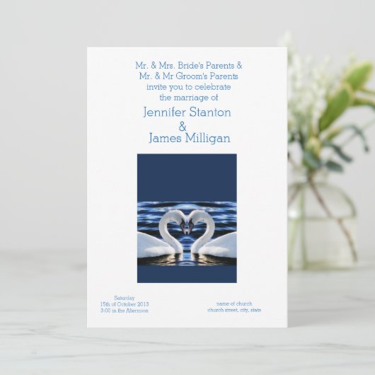 結婚式の招待状 招待状 (スタンド正面)