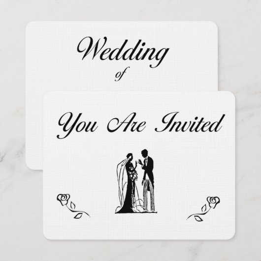 結婚式の招待状 招待状 (正面/裏面)