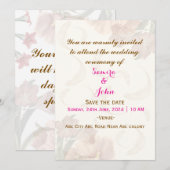 結婚式の招待状 招待状 (正面/裏面)