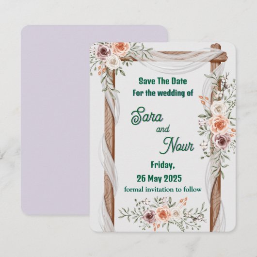 結婚式の招待状 招待状 (正面/裏面)