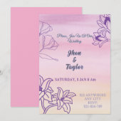 結婚式の招待状 招待状 (正面/裏面)