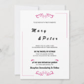 結婚式の招待状 招待状 (正面)