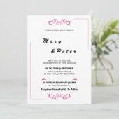 結婚式の招待状 招待状 (スタンド正面)