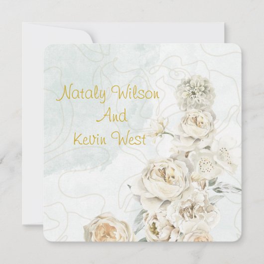 結婚式の招待状 招待状 (正面)