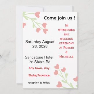 結婚式の招待状 招待状