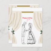 結婚式の招待状 招待状 (正面/裏面)