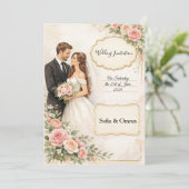 結婚式の招待状 招待状 (スタンド正面)