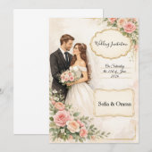 結婚式の招待状 招待状 (正面/裏面)