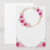 結婚式の招待状（空白）です。 招待状 (正面/裏面)