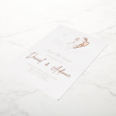 結婚式の招待状 箔招待状 (回転した状態)
