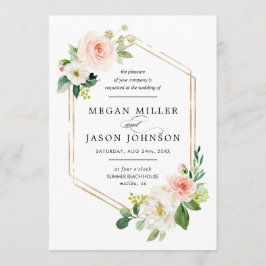 結婚式の招待状, 花, エレガント, クラシック 招待状