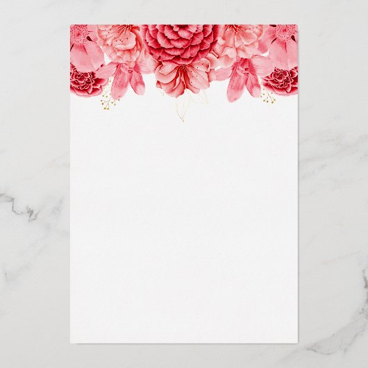 結婚式の招待状、誕生日、パーティー、記念日、 箔招待状 (正面)