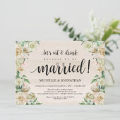 結婚式の招待状　食事と飲み物 招待状 (スタンド正面)