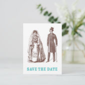 結婚式の招待状(Save the Date) 案内ポストカード (スタンド正面)