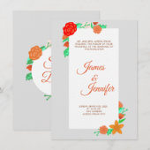 結婚式の招待状 #weddingstationery 招待状 (正面/裏面)