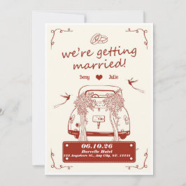 結婚式の招待状 We're Getting Married 招待状