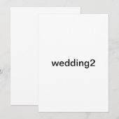 結婚式の招待2 招待状 (正面/裏面)