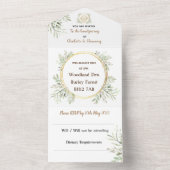 結婚式の招待 |すべて1つ | RSVP |ハンスティング オールインワン招待状 (内側)