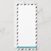 結婚式の招待//エアメールの愛 招待状 (裏面)