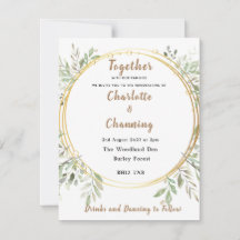 結婚式の招待 |エレガント | | RSVP |ハンスティング