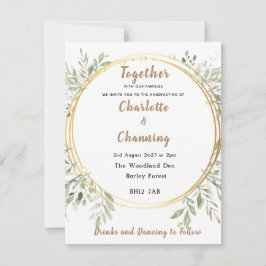 結婚式の招待 |エレガント | | RSVP |ハンスティング 招待状