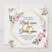 結婚式の招待 サンキューカード (裏面)