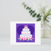 結婚式の招待 ポストカード (スタンド正面)